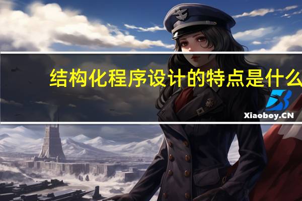 结构化程序设计的特点是什么