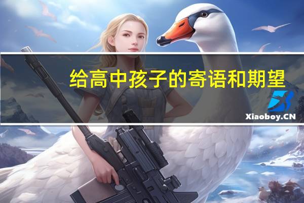 给高中孩子的寄语和期望