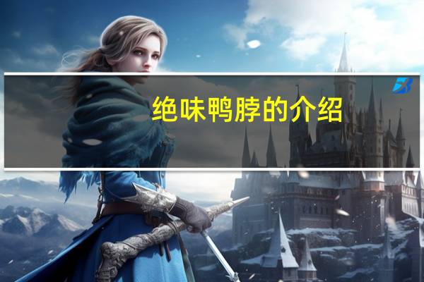 绝味鸭脖的介绍