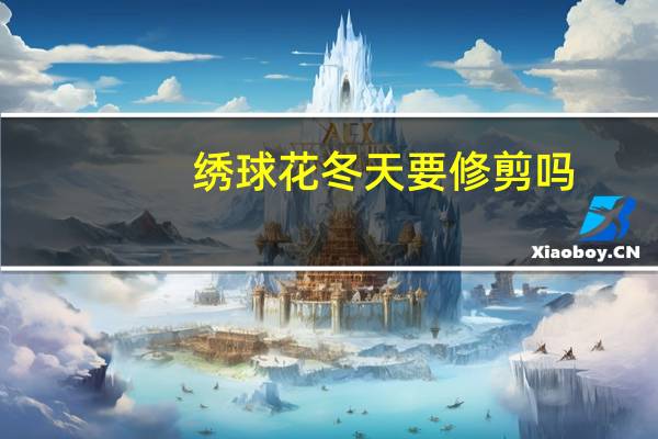 绣球花冬天要修剪吗