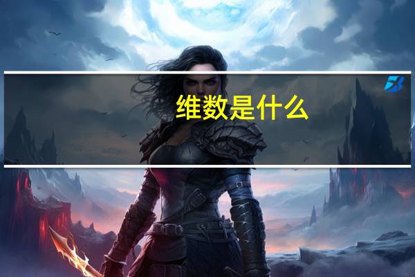 维数是什么