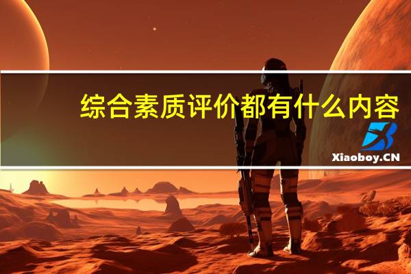 综合素质评价都有什么内容