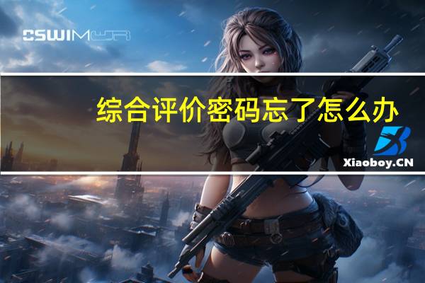 综合评价密码忘了怎么办