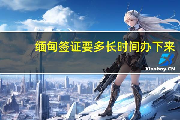 缅甸签证要多长时间办下来