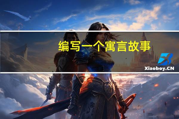 编写一个寓言故事