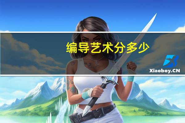 编导艺术分多少