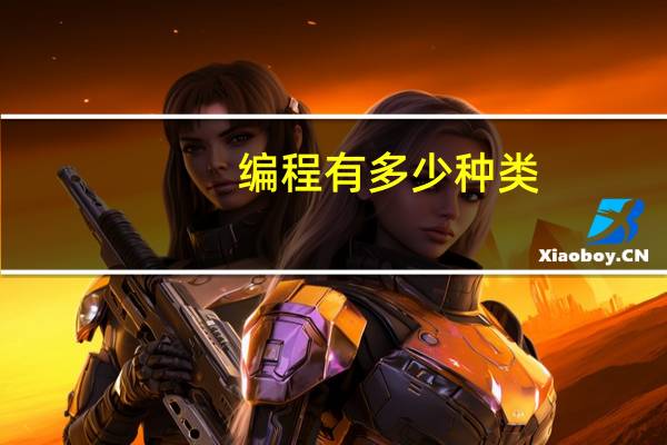 编程有多少种类