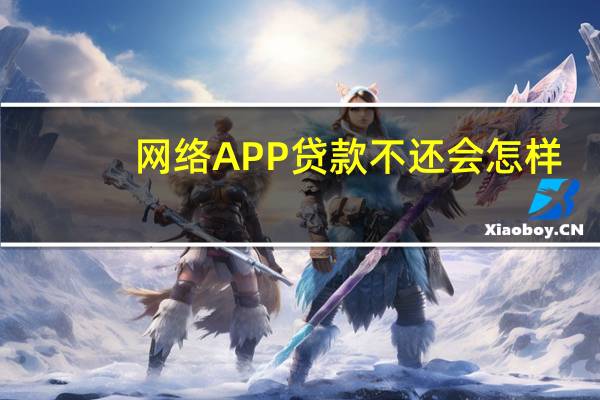 网络APP贷款不还会怎样
