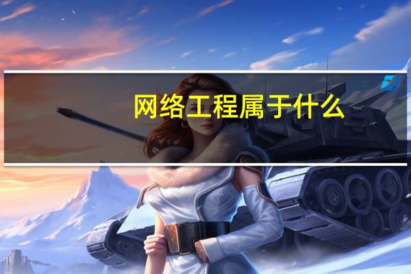 网络工程属于什么