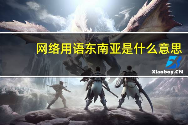 网络用语东南亚是什么意思