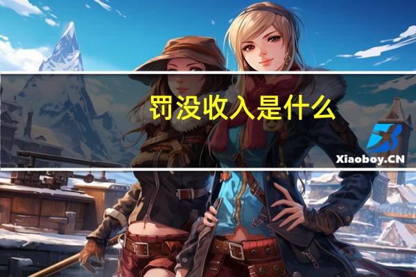 罚没收入是什么