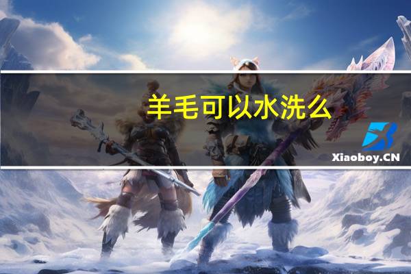 羊毛可以水洗么