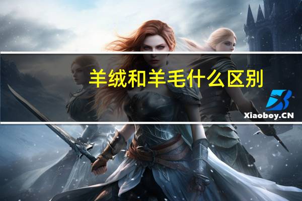 羊绒和羊毛什么区别