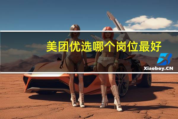 美团优选哪个岗位最好