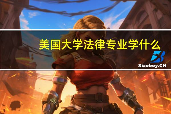 美国大学法律专业学什么