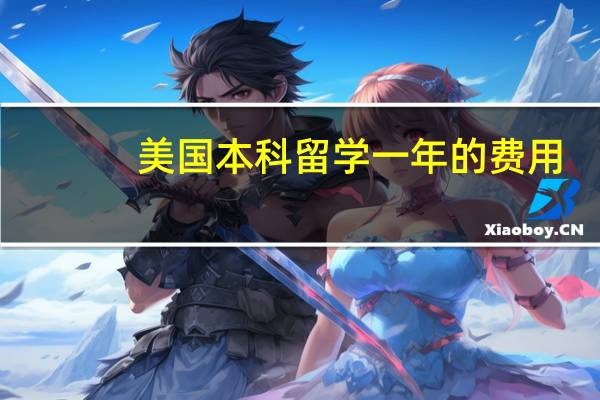 美国本科留学一年的费用