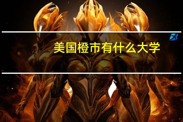 美国橙市有什么大学
