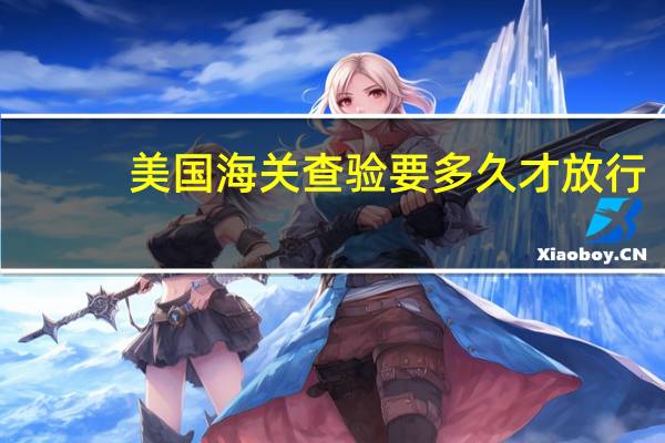 美国海关查验要多久才放行