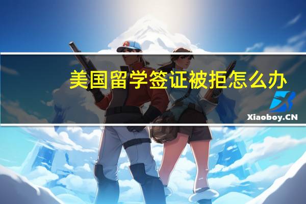 美国留学签证被拒怎么办