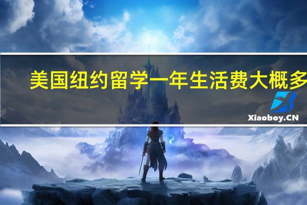 美国纽约留学一年生活费大概多少