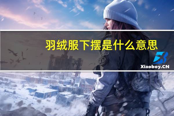 羽绒服下摆是什么意思