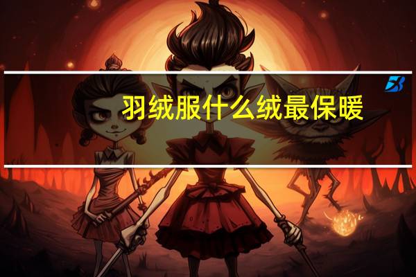 羽绒服什么绒最保暖
