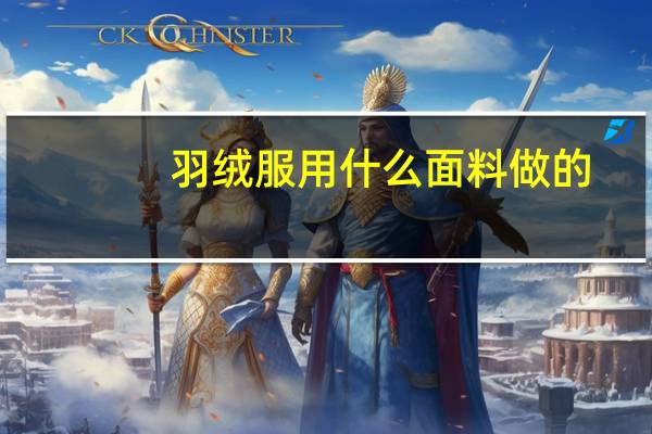 羽绒服用什么面料做的