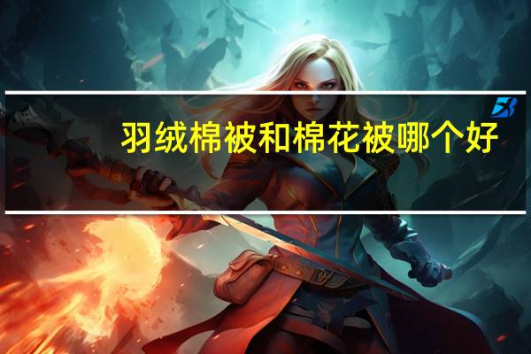 羽绒棉被和棉花被哪个好