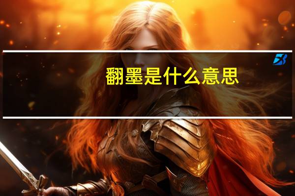 翻墨是什么意思