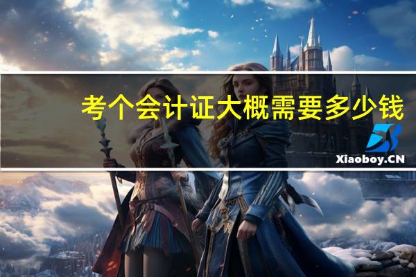 考个会计证大概需要多少钱