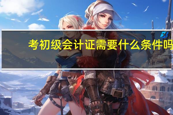 考初级会计证需要什么条件吗