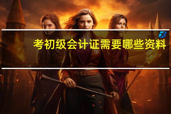 考初级会计证需要哪些资料