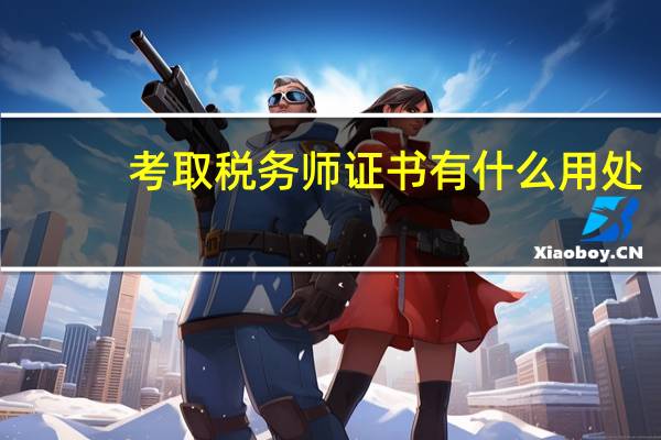 考取税务师证书有什么用处
