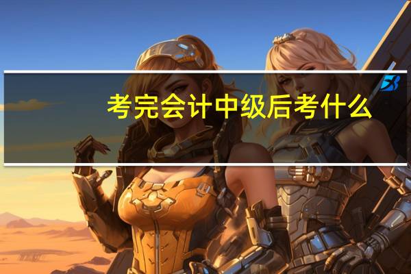 考完会计中级后考什么