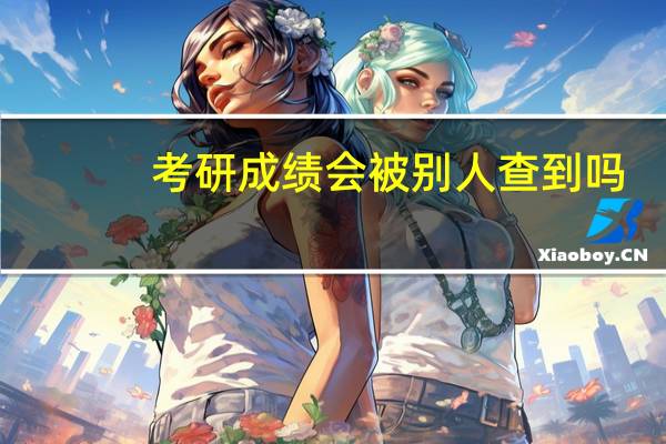 考研成绩会被别人查到吗