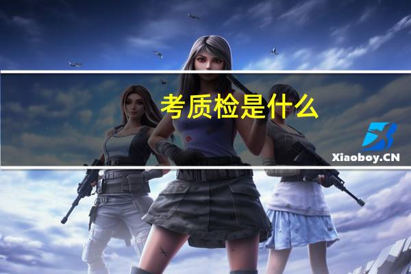 考质检是什么