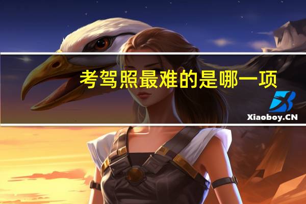 考驾照最难的是哪一项