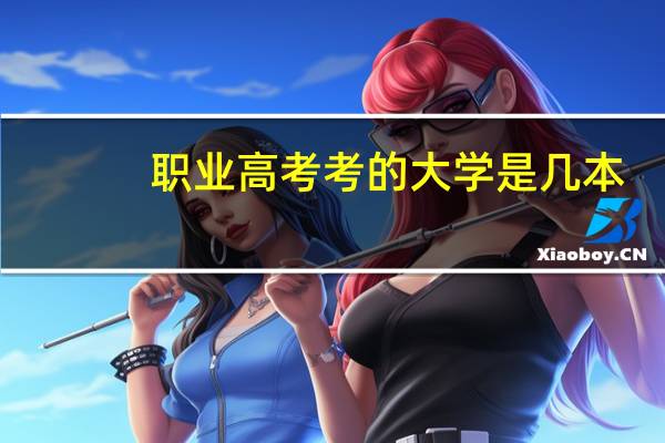职业高考考的大学是几本