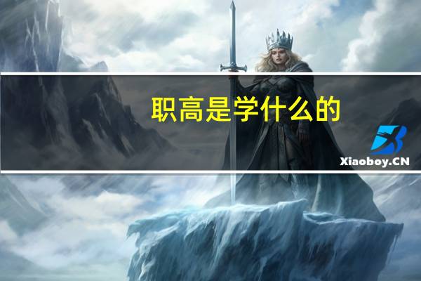 职高是学什么的