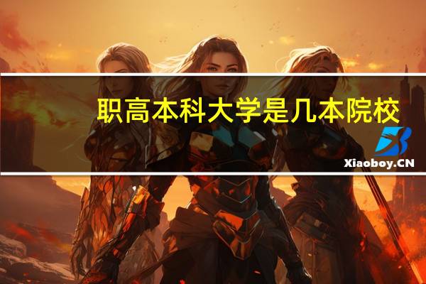 职高本科大学是几本院校