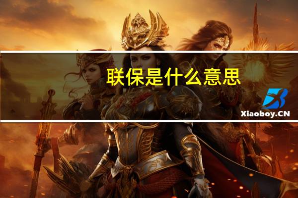 联保是什么意思