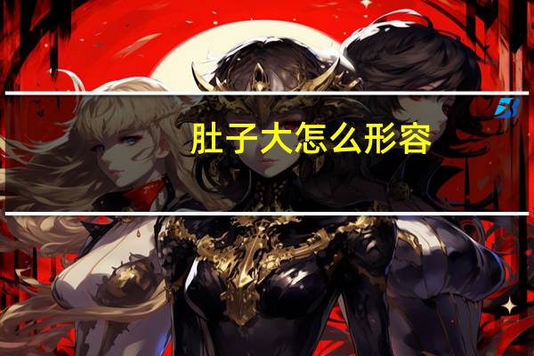 肚子大怎么形容