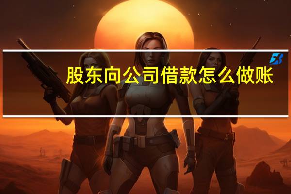 股东向公司借款怎么做账