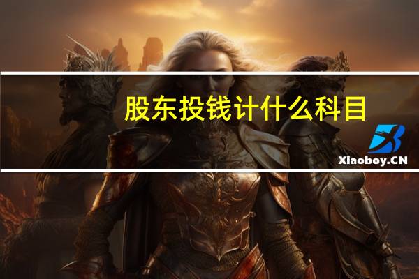 股东投钱计什么科目