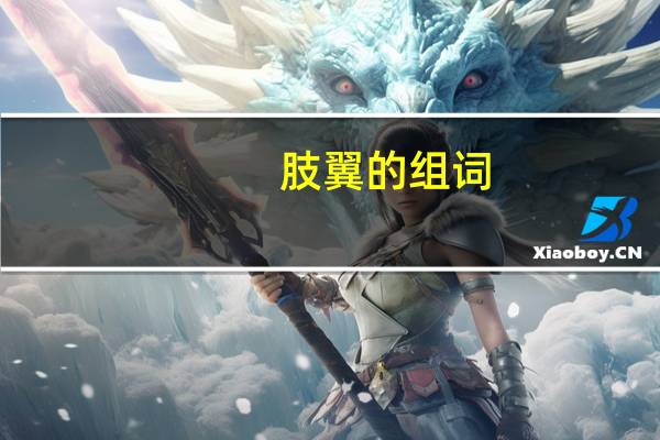 肢翼的组词
