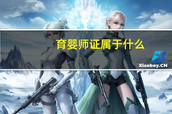 育婴师证属于什么