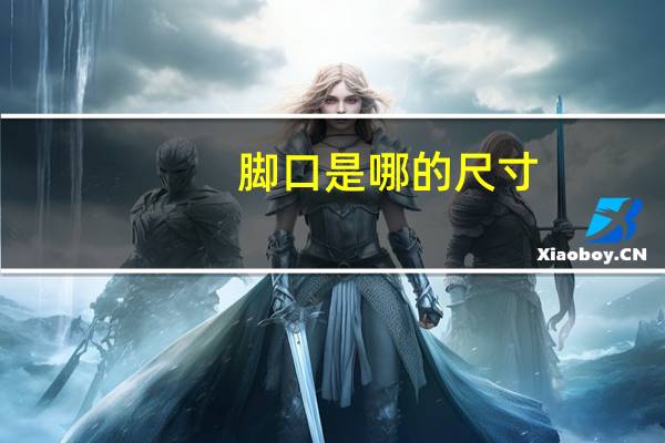 脚口是哪的尺寸