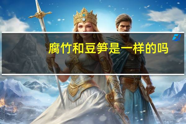 腐竹和豆笋是一样的吗
