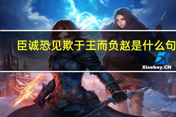 臣诚恐见欺于王而负赵是什么句式