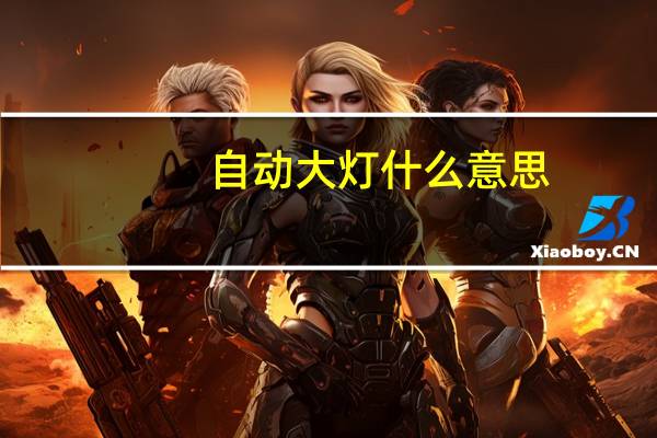 自动大灯什么意思